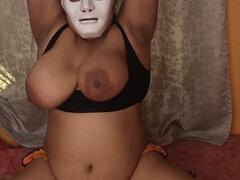 Amateur, Gros cul, Femelle, Indienne, Masturbation, Mature, Solo