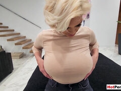 Grote lul, Blond, Rondborstig, Hd, Moeder die ik wil neuken, Gezichtspunt, Taboe, Tietenklus