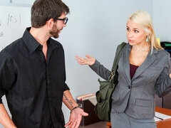 Leie, Grosser arsch, Grosser schwanz, Grosse titten, Hundestellung, Milf, Büro, Titten