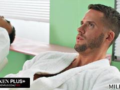 MILFY Insatiable MILF Shay Sights Takes On Two Hard Cocks At The Spa