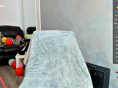 Enthousiasteling, Grote mammen, Duits, Tepels, Alleen, Tieten likken, Webcamera