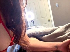 Wild nurse on duty gives the best POV blowjob