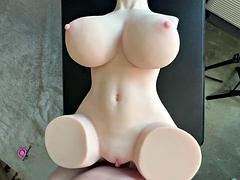 TS Surgekotts Femdom Handjob Edging with Realistic Cum Suck