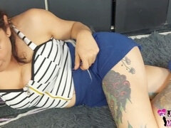 Amatorka, Analny, Duży kutas, Czarny, Domowej roboty, Orgazm, Drobna, Pończochy