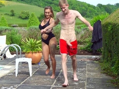 Anal, Store bryster, Blondine, Pik sutte, Trekant