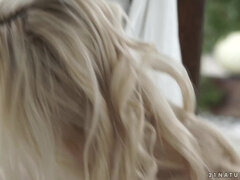 Feel Nesty's Blonde Lust in a Grass-Filled Intimate Encounter