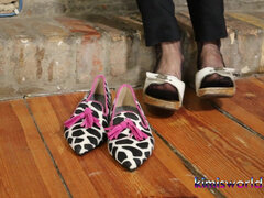 Calm Dangling in Sheer Nylons