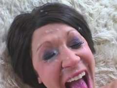 Striekanie semena, Na tvár