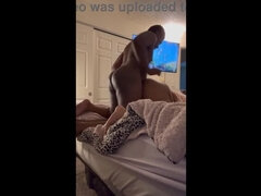 Rough fucking my Ebony wife's shaved pussy to intense orgasm