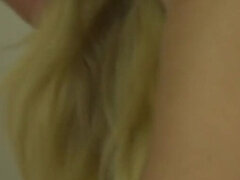 18, Vacker, Blondin, Avsugning, Sperma shot, Tonåring, Tuttar