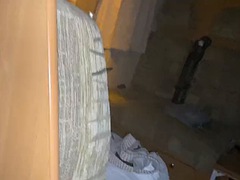 Cracky takes out her nasty pussy for a ride home