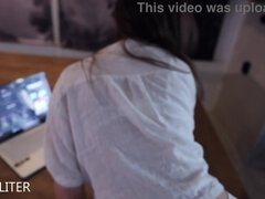 Røv, Stor pik, Pik sutte, Brunette, Par, Pik, Hundestilling, Hd
