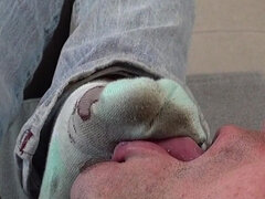 Domination, Weibliche domination, Fetisch, Fußfetisch, Brille, Erniedrigung, Socken