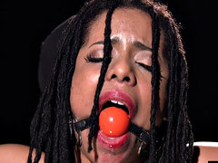 Bbw stor vacker kvinna, Svart, Bondage, Dildo, Ebenholts, Fingering, Tatuering, Leksaker