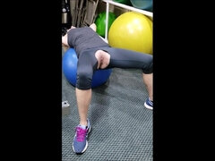 Amatør, Gym, Moden, Offentlig, Fitte, Alene