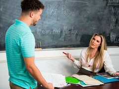 Grote lul, Grote mammen, Blond, Pijpbeurt, Hondjeshouding, Likken, Kut duiken, Kousen