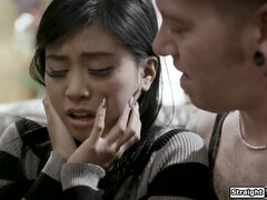 アジア人, デカチン, デカパイ, 茶髪の, イマラチオ, ハードコア, Hd, 剃毛