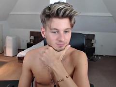 Blonde guy with big dick webcam