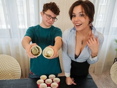 An awesome chick Iris Bloom feels a long wiener in her hungry crack