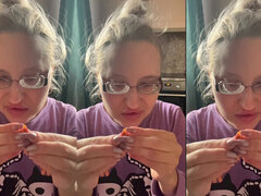 Asmr Chew Sound Effect with Slow Motion