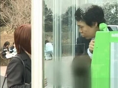 Amateur, Asiatique, Japonaise, De plein air, Public