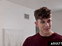 ADULT TIME - Uptight College Student Leana Lovings Seduced For Taboo Fuck With Sexy StepCousin!