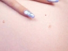 Pregnant Tease and Beg You to Fuck Her, Belly Close up