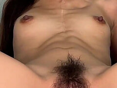 18, 아마추어, 아시안, 머리카락이 많은, 보지, 빼빼한, 청소년, 단단한