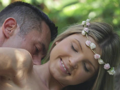 Geweldig, Blond, Pijpbeurt, Sperma in gezicht, Naakt, Natuurlijk, Kut duiken, Tiener