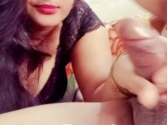 Indian step sister Disha with massive tits gives step brother a blowjob and gets fucked till he cums inside