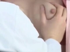 Amateur asian babe getting boobs out during dr visit