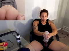 Grosser schwanz, Schmuddelige sprache, Masturbation, Orgasmus, Solo, Spielzeuge, Zug