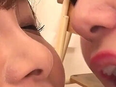 Leie, Asiatisch, Paar, Fetisch, Japanische massage, Küssen, Pov, Uniform