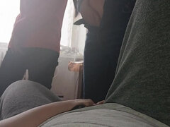 We Masturbate Threesome and Cum in Our Clothes