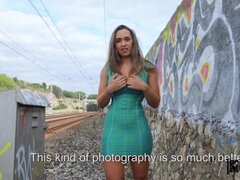 Busty Briana's Outdoor Photo Shoot with Jordi El Nino Polla