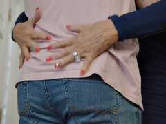 Rubia, Engañando, Estilo perrito, Vestido, Corridas faciales, Abuelita, Cocina, Tatuaje