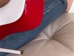 Leie, Fetisch, Griechisch, Absätze, Solo