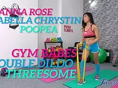 Full video of hot Asian ebony lesbians scissoring and fingering in a gym threesome