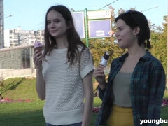 Sexual teen lesbians dirty porn clip