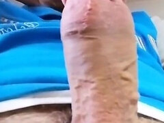 My Hard Penis Is the Main Actor Together with the Balls Swollen with Cum