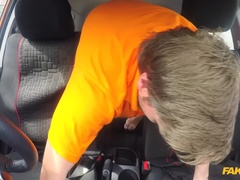 Fake Driving School (FakeHub): Advanced Lesson in Messy Creampie