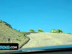 I never thought i'd share a girl with my stepdad,but this hitchhiker's snatch was too fine to pass up