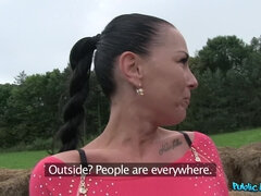 Roll In The Hay With Steamy Dark Hair Girl 1 - Public Agent