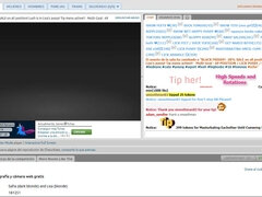 Bonitinhoa fofoa atraente, Namorada, Beijar, Lésbica, Câmera de web webcam