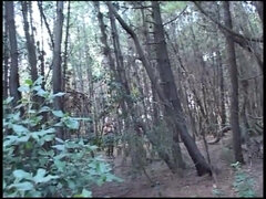 Beautiful Trans MILFs with Huge Tits Suck a Big Vintage Cock in the Woods That Cums in Their Mouth