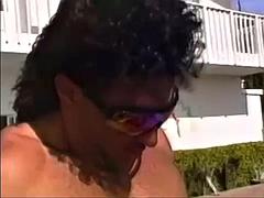 Baben, Blondin, Avsugning, Sperma shot, Mogen, Milf, Vintage