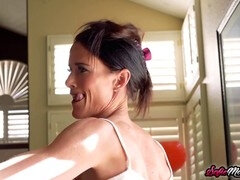 MILFs Sofie Marie and Brittany Andrews moan seductively while pleasuring each other