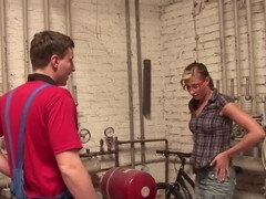 Leie, Blasen, Paar, Sperma im mund, Hausfrau