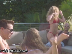 Blondinka, Fafanje, Zapri, Par, Notranji izliv, Kurac, Hardcore, Hd