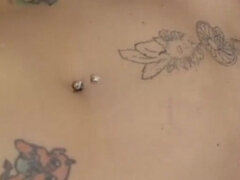 German tatto girl - Hard squirt